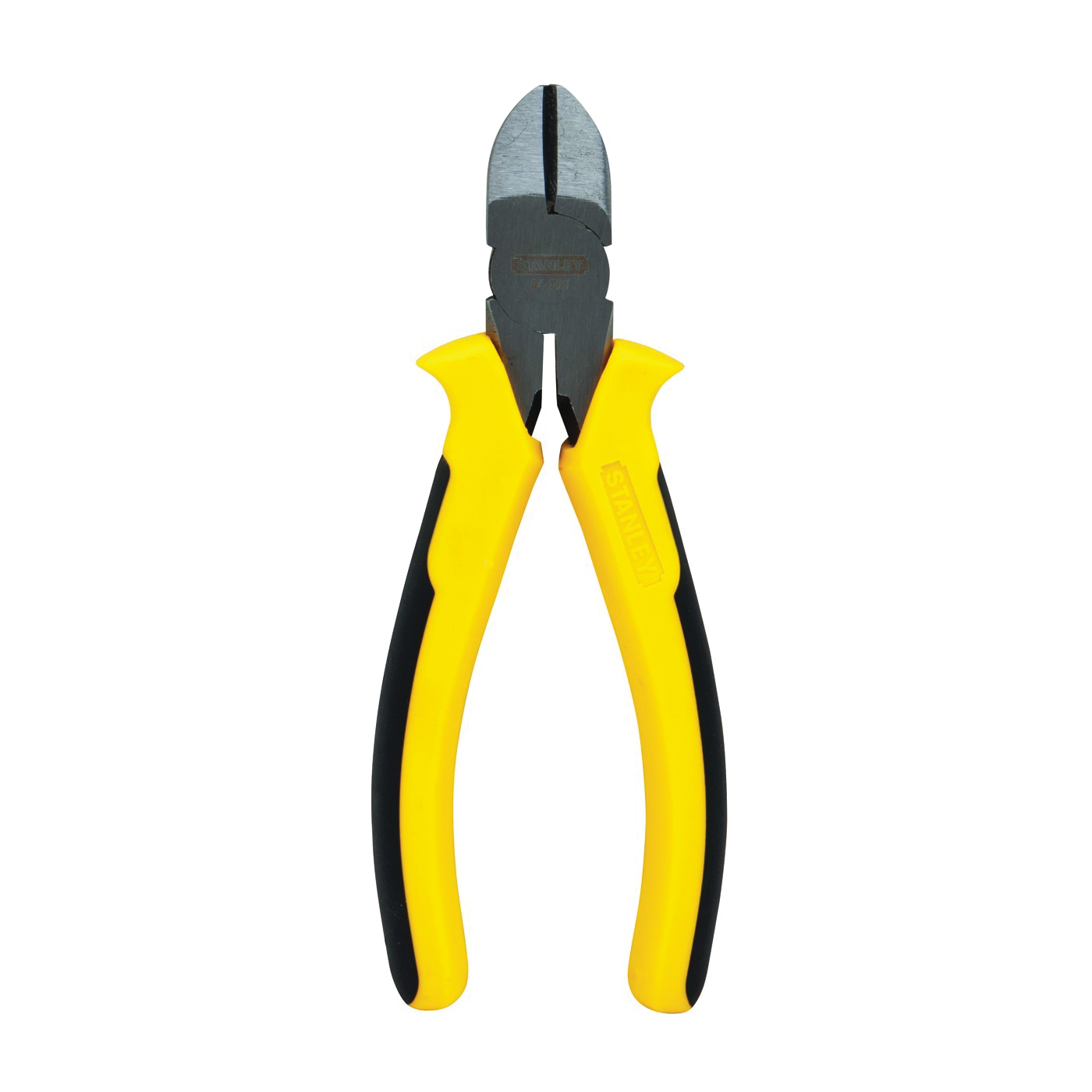 STANLEY 84-027 Diagonal Cutting Plier, 6 in OAL, 21 mm Jaw Opening, Black/Yellow Handle, Ergonomic Handle - 1