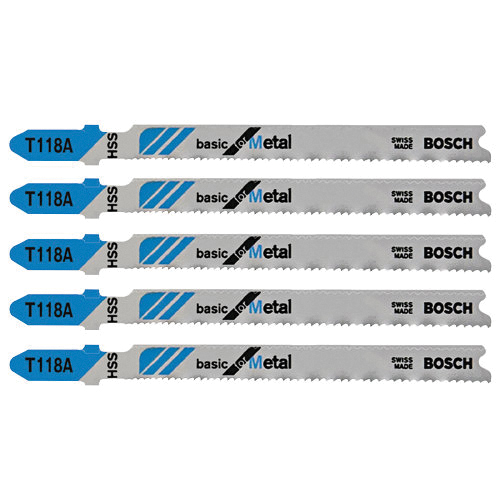 T118A Jig Saw Blade, 3-5/8 in L, 17 to 24 TPI, HSS Cutting Edge
