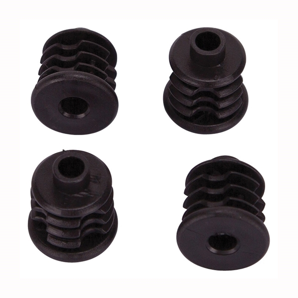 FE-S807-PS Furniture Socket, Plastic, Black