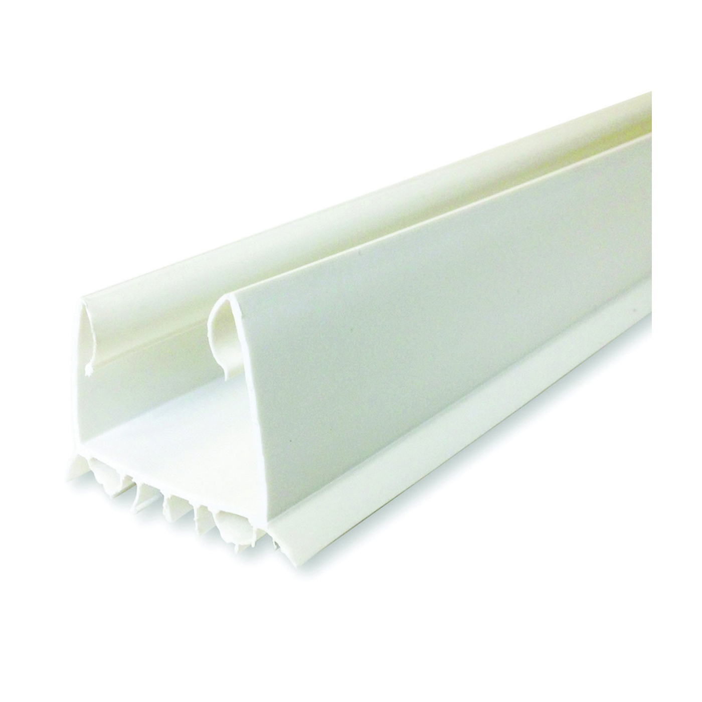 Building Products 43336 Door Seal, 2-1/4 in W, 36 in L, 2 in Thick, Vinyl, White