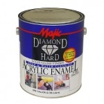 Diamondhard 8-1500 Series 8-1500-2 Enamel Paint, Gloss, White, 1 qt, Can, Water Base
