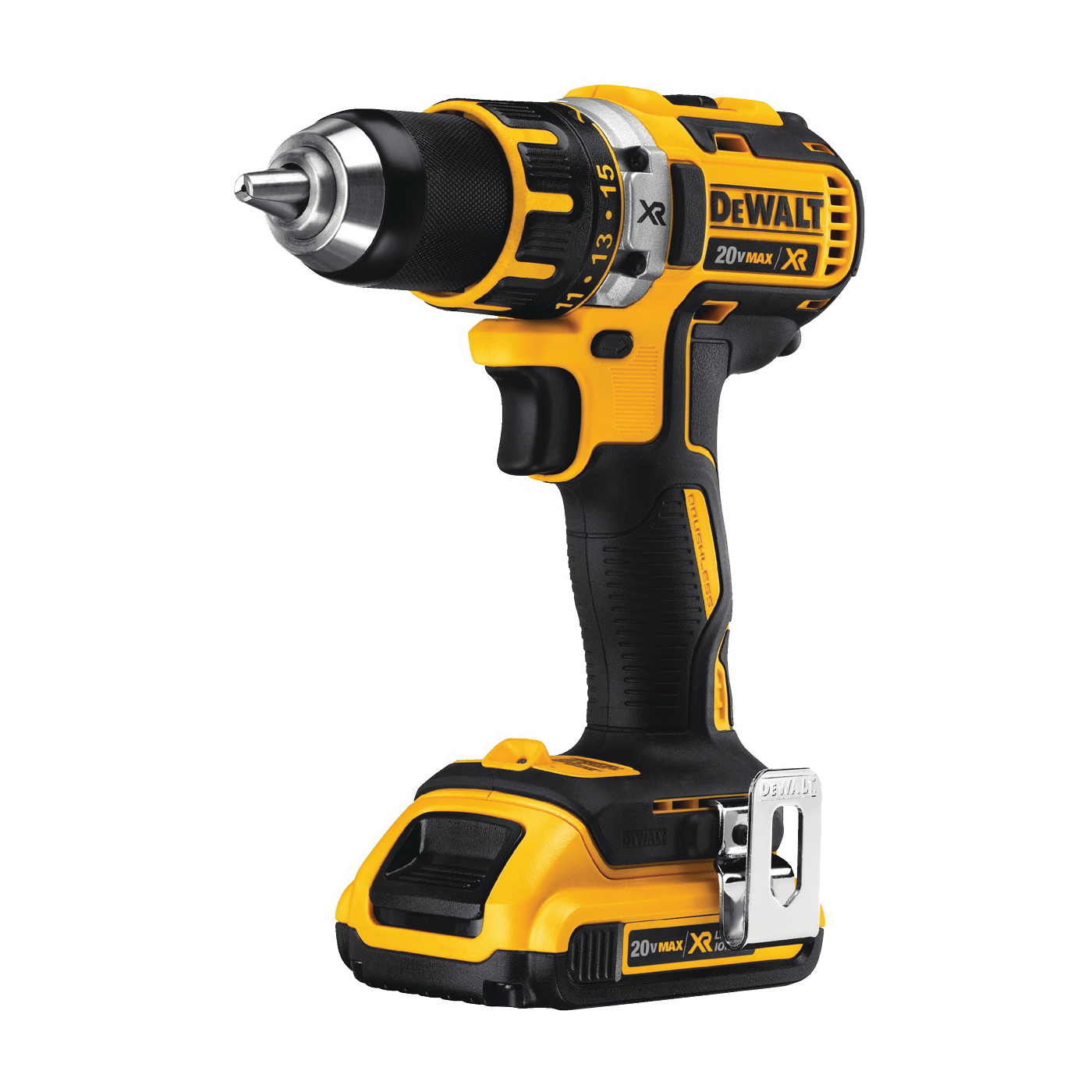 DCD791D2/DCD790D2 Drill/Driver Kit, Battery Included, 20 V, 1/2 in Chuck, Ratcheting Chuck