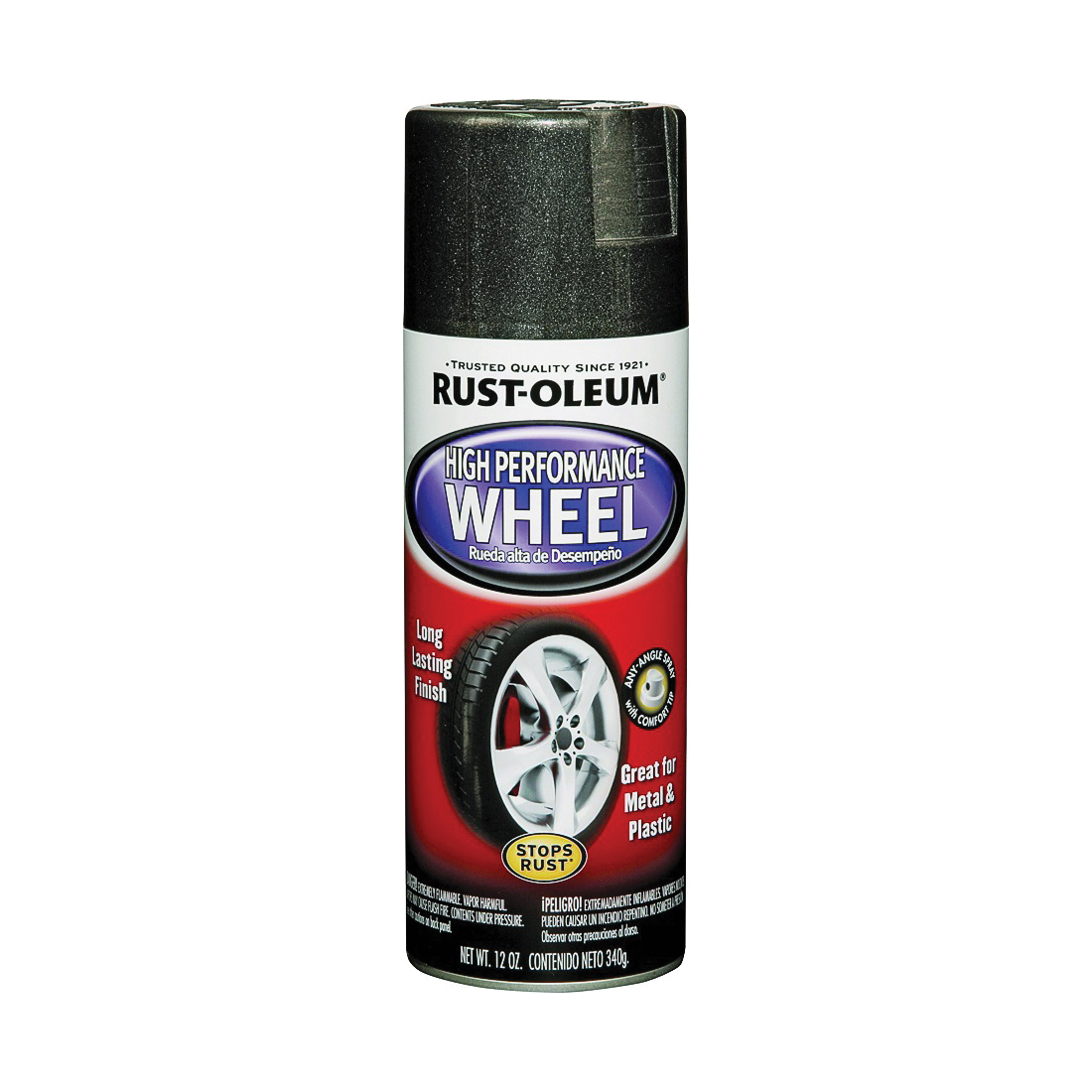 Rust-Oleum Automotive 248930 Wheel Coating Spray, Gloss, Graphite, 11 oz, Can