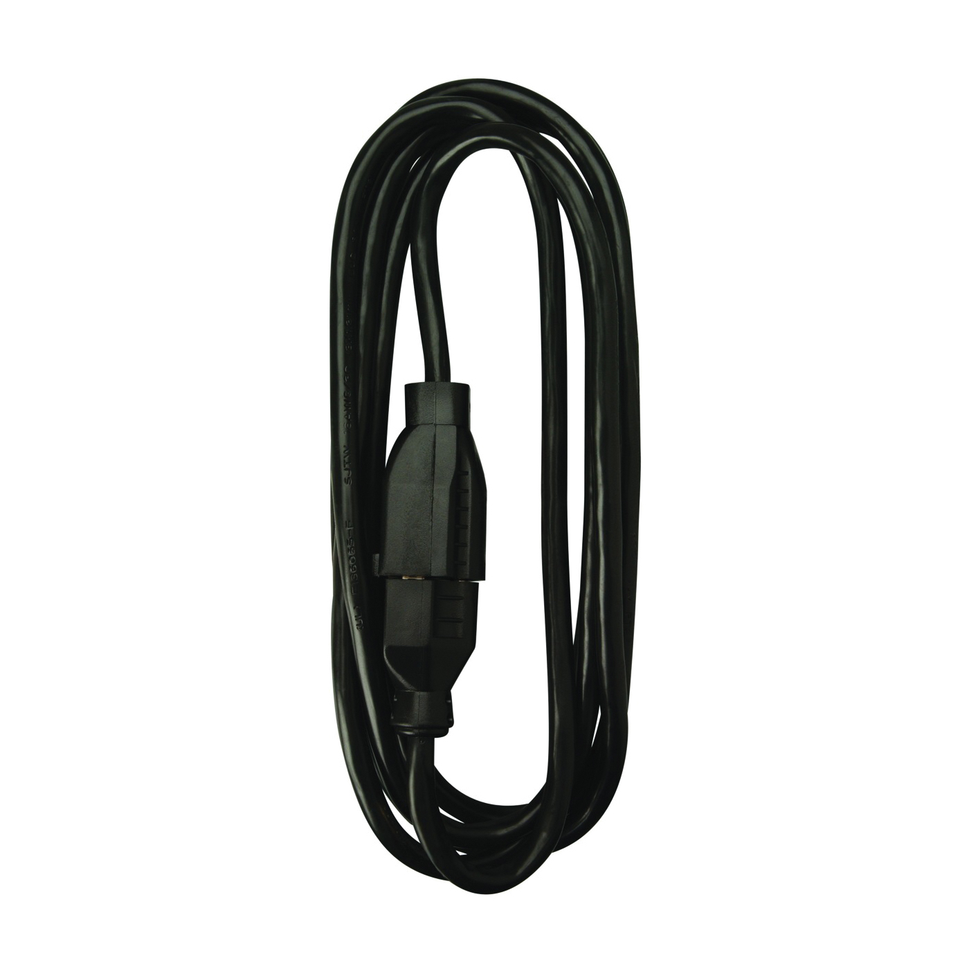 0260 Extension Cord, 16 AWG Cable, 8 ft L, 13 A, 125 V, Black