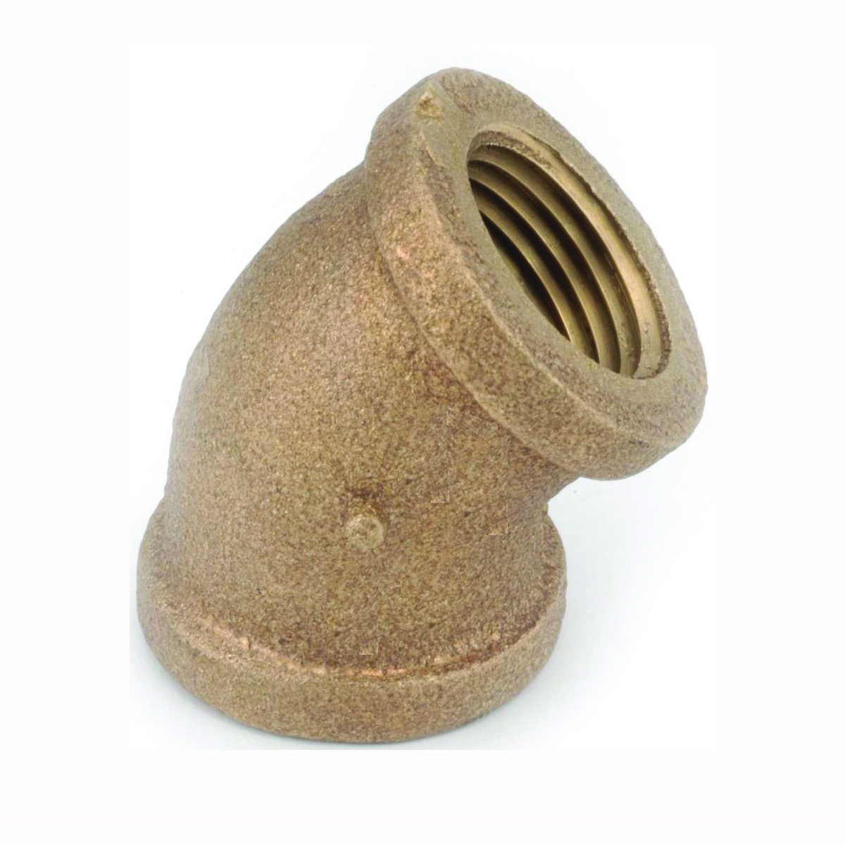 738107-12 Pipe Elbow, 3/4 in, FIP, 45 deg Angle, Brass, Rough, 200 psi Pressure