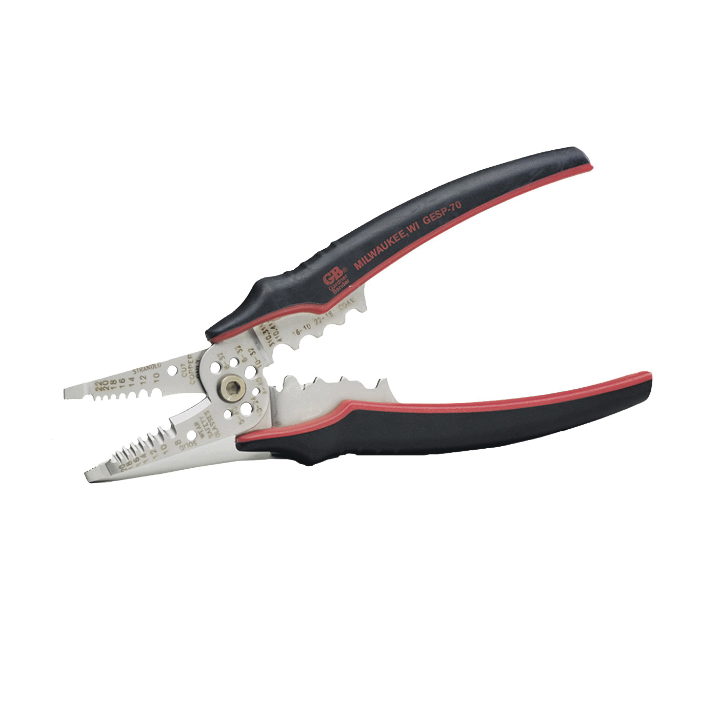 GESP-70 Wire Stripper, 22 to 10 AWG Wire, 20 to 8 AWG Solid, 22 to 10 AWG Stranded Stripping