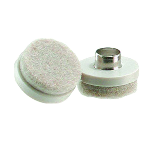 9933 Furniture Pad Base Glide, Felt Cloth, Almond, 7/8 in Dimensions