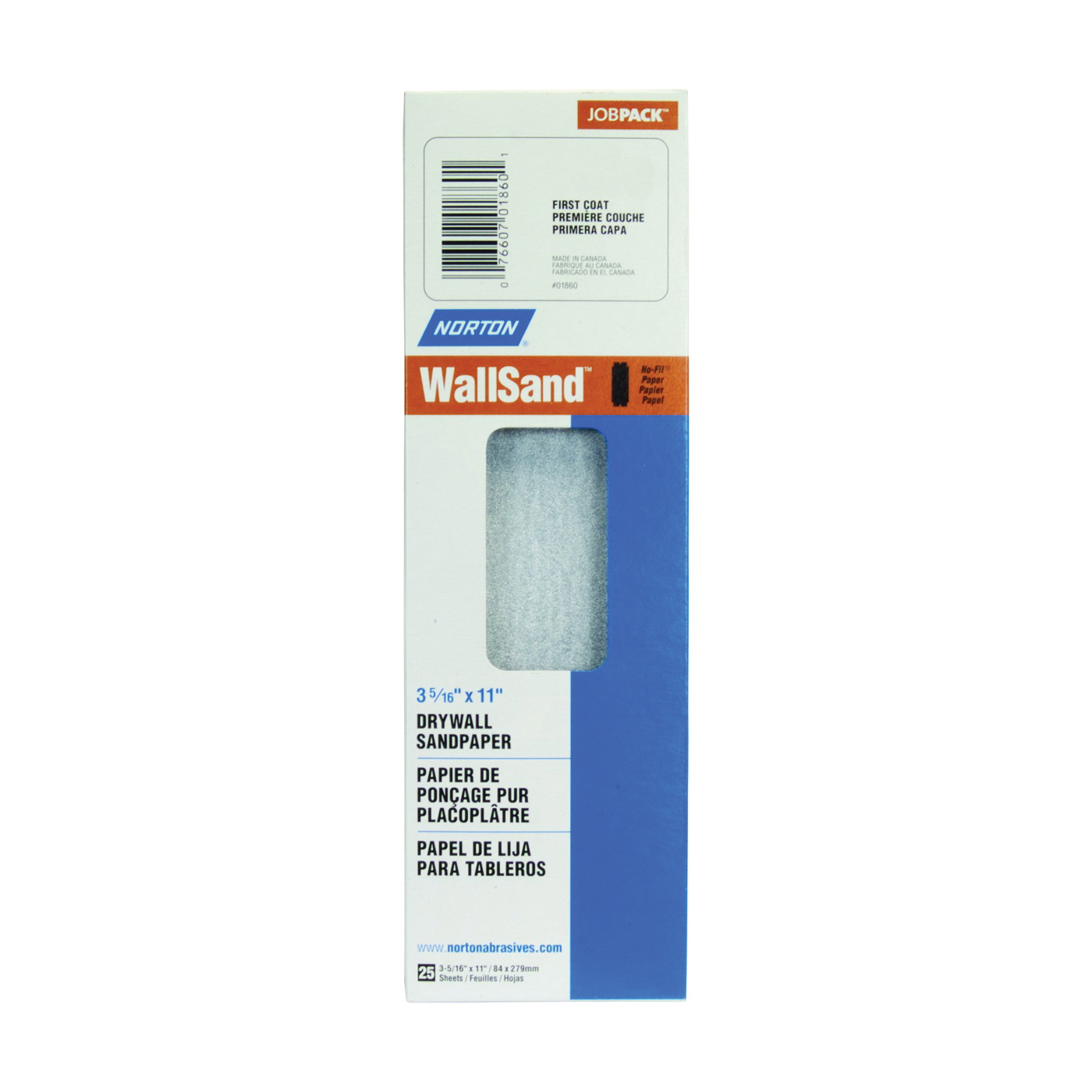 03252 Sandpaper, 11-1/4 in L, 4-3/16 in W, 100D Grit, 25 pk