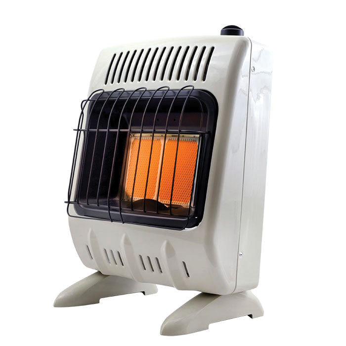 F299811 Vent-Free Radiant Gas Heater, 11-1/4 in W, 23 in H, 10,000 Btu Heating, Natural Gas