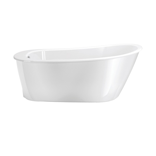 Sax 105797-000-002 Bathtub, 38 to 44 gal Capacity, 60 in L, 32 in W, 25 in H, Free-Standing Installation, White