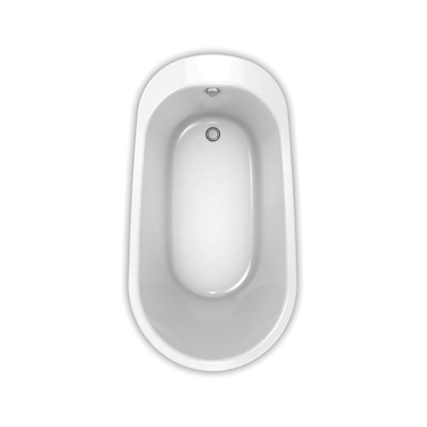 MAAX Sax 105797-000-002 Bathtub, 38 to 44 gal Capacity, 60 in L, 32 in W, 25 in H, Free-Standing Installation - 3