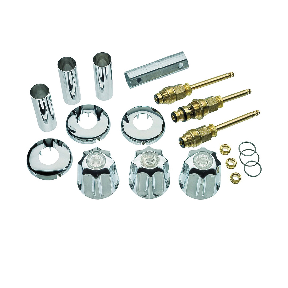 39617 Tub/Shower Remodeling Kit, Chrome-Plated, For: Gerber Faucets
