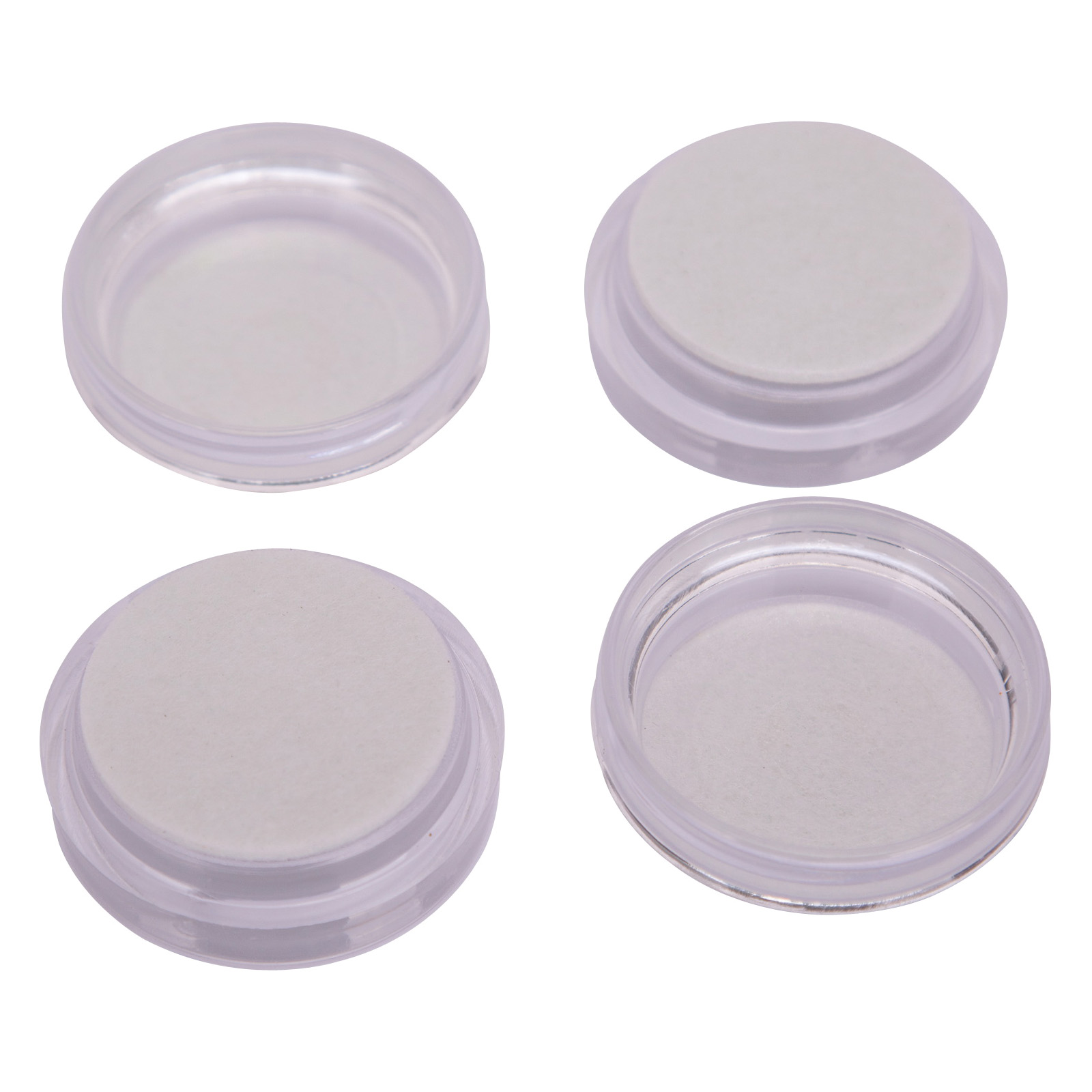 FE-50840-PS Caster Furniture Glide, Plastic, Clear, Clear, 2-11/16 x 2-11/16 x 7/8 in Dimensions