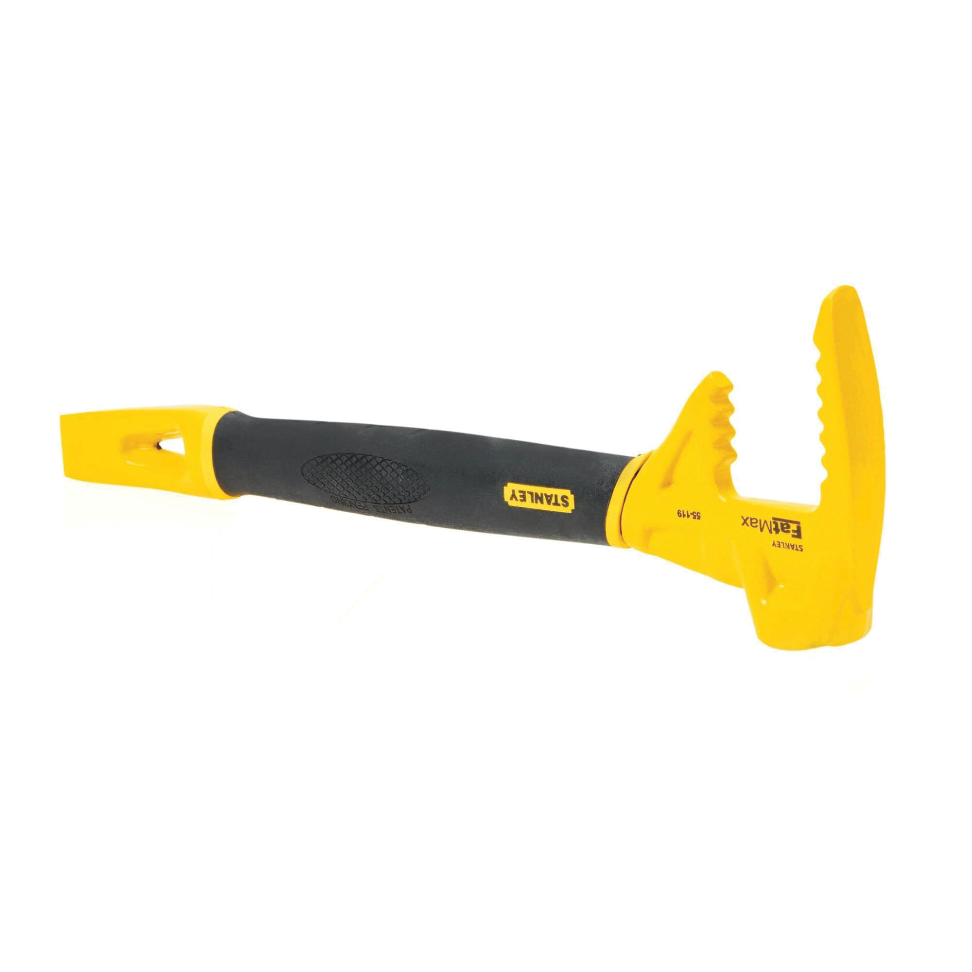 55-119 Utility Bar, 15 in L, Beveled Tip, 1 in Chisel Blade Width Tip, Steel, 1 in Dia, 5 in W