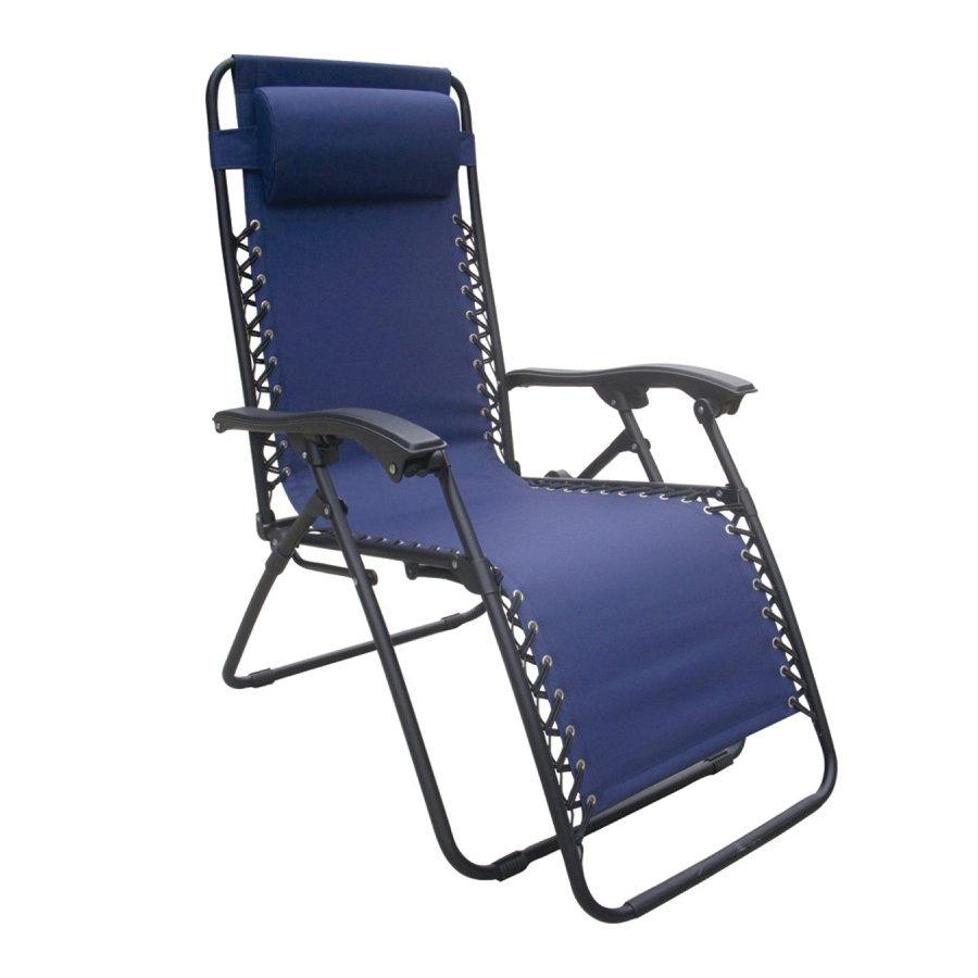 F5325O-1BKOX60 Relaxer Chair, 25.6 in W, 63 in D, 43.3 in H, 250 Ibs Capacity, Blue Frame