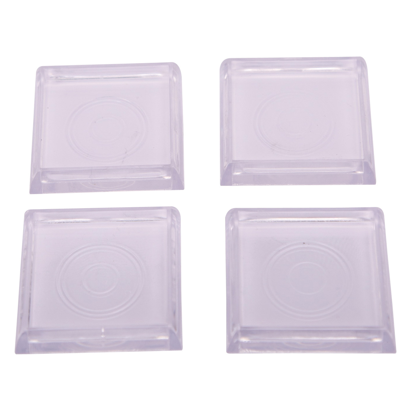 FE-50850-PS Caster Furniture Glide, Carpet/Steel, Clear, Clear, 2-1/4 x 2-1/4 x 3/8 in Dimensions