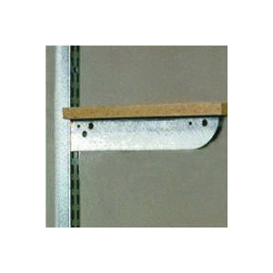 FAST-MOUNT™ BK-0102 Double Shelf Bracket, 150 lb, 10-3/8 in L, 9/16 in H, Steel, Galvanized