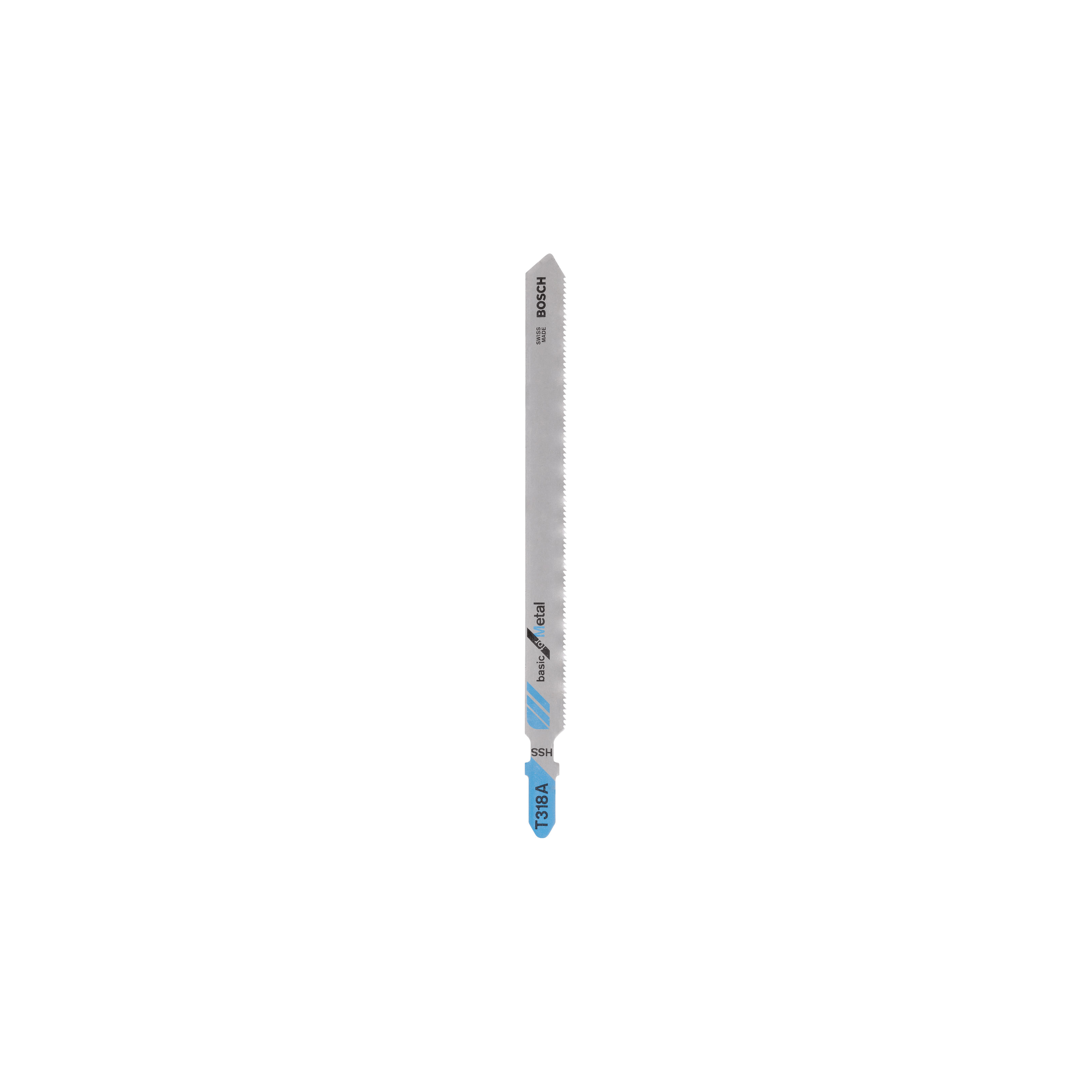 T318A Jig Saw Blade, 5-1/4 in L, 24 TPI, HSS Cutting Edge