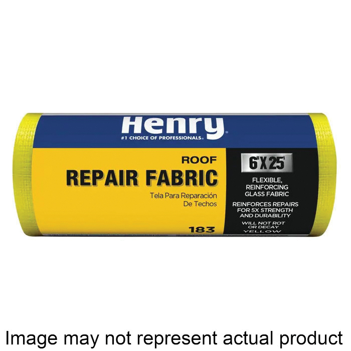 HE183195 Woven Fabric, 150 ft L, 4 in W, Fiberglass, Yellow