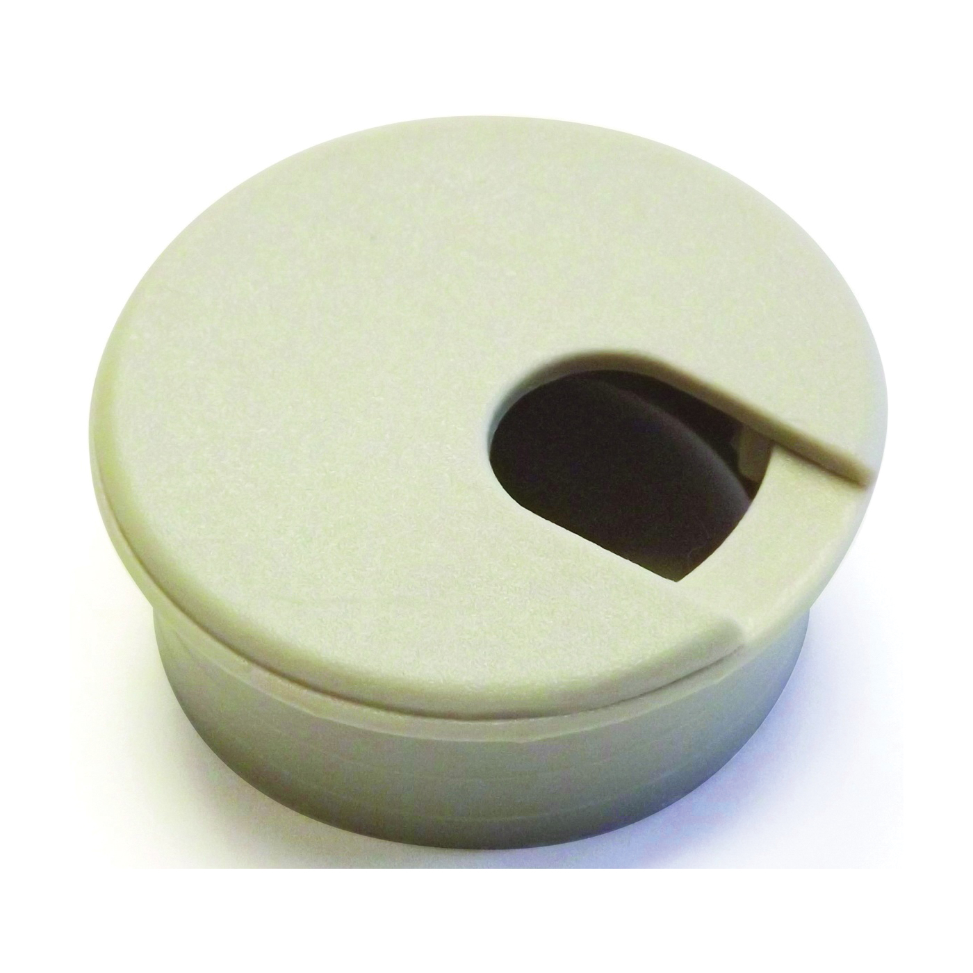 61601 Desk Grommet, 1-3/4 in Dia Cable, Polystyrene, Almond