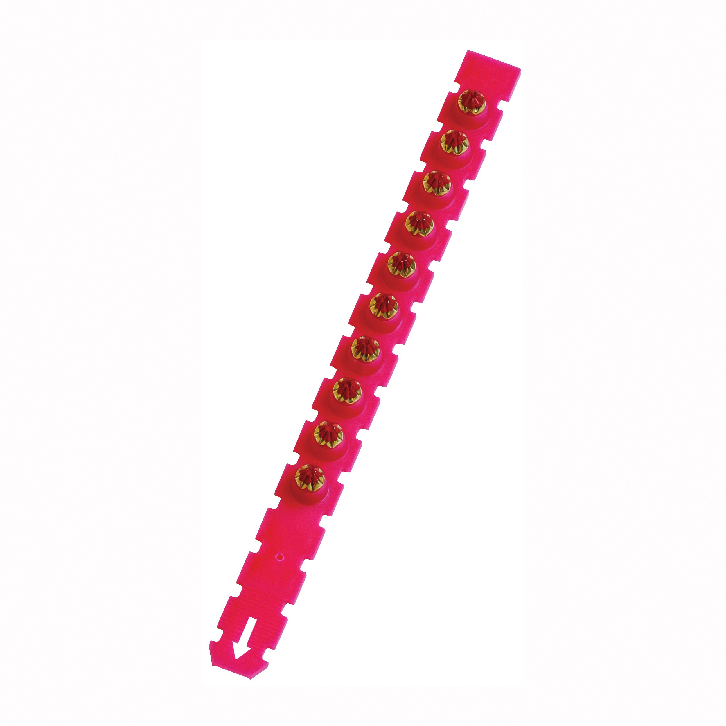 C5RS27 Powder Actuated Load Strip, Power Level: 5, Red Code, 10-Load, 0.27 in Dia, 1-1/2 in L