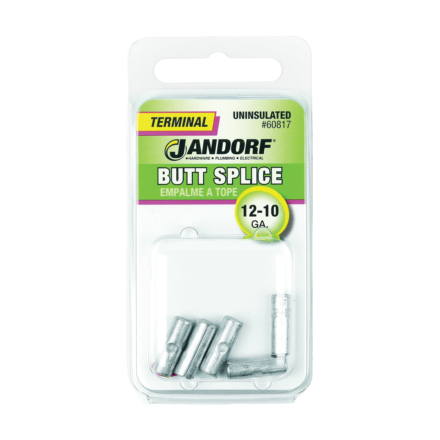 60817 Butt Splice Connector, 12 to 10 AWG Wire