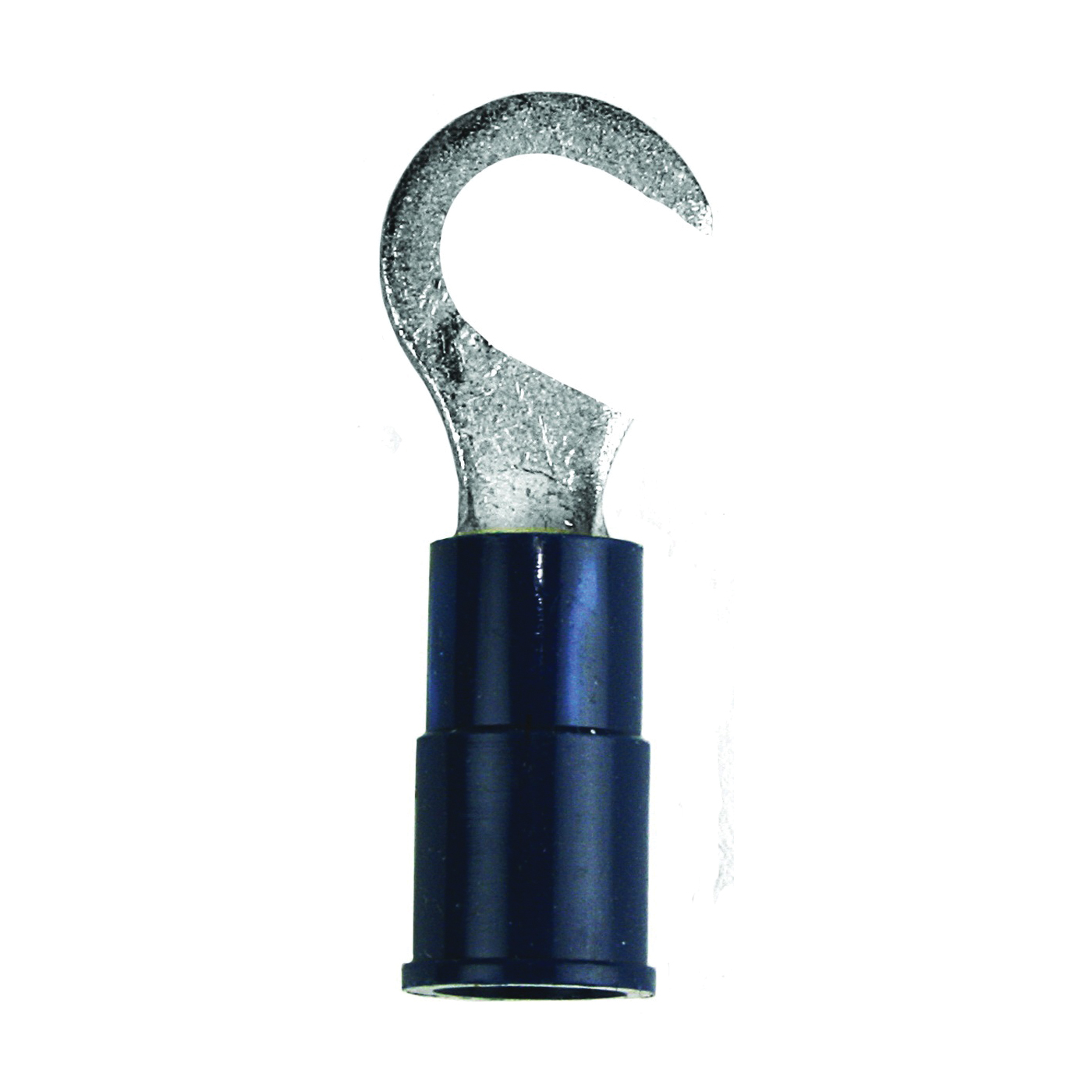 JANDORF® 60893 Hook Terminal, 16 to 14 AWG Wire, #10 Stud, Vinyl Insulation, Copper Contact, Blue
