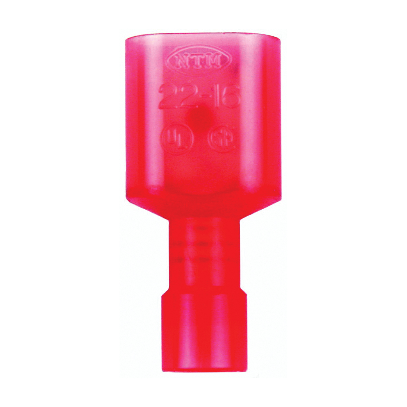 60941 Disconnect Terminal, 22 to 18 AWG Wire, Nylon Insulation, Copper Contact, Red