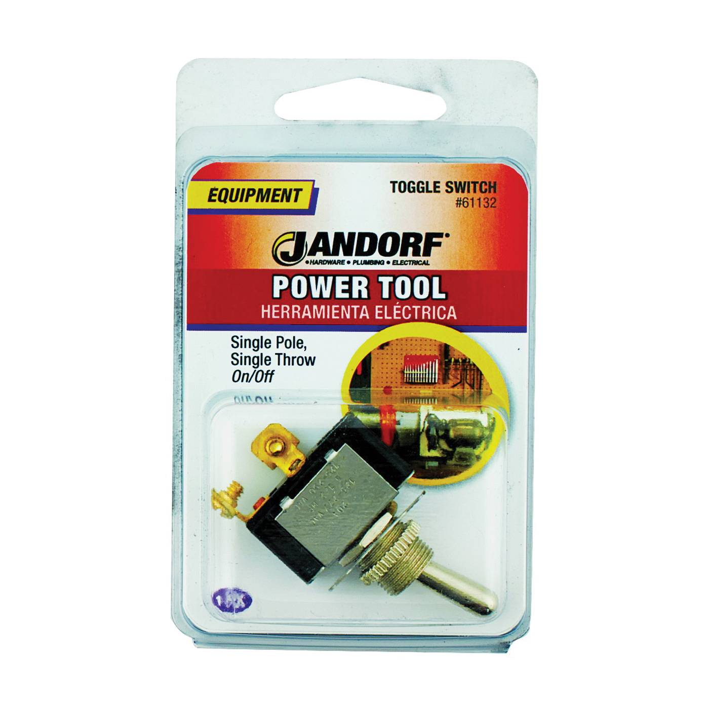 61132 Switch, 10/20 A, 125/277 V, SPST, Screw Terminal, Brass