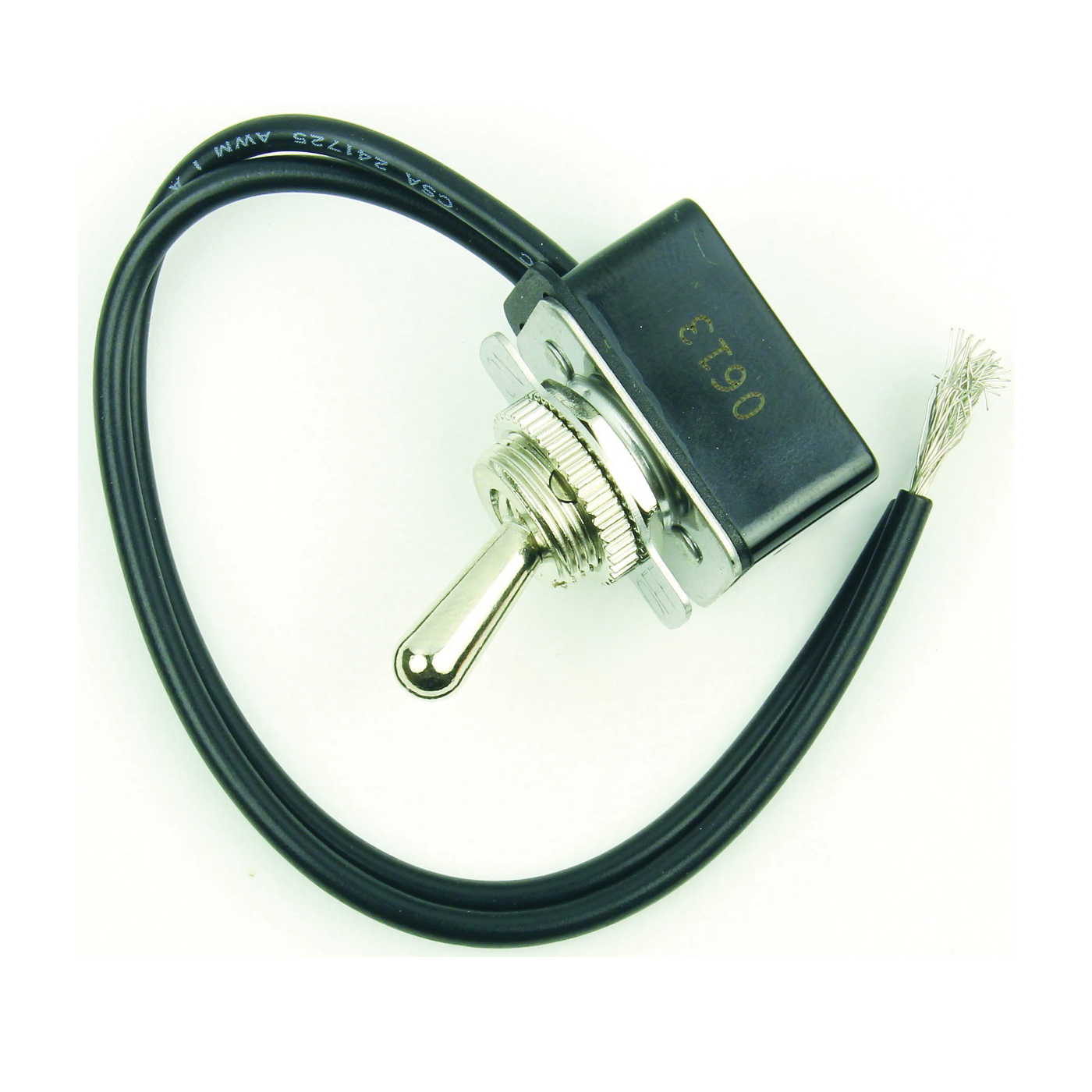 61135 Switch, 4/8/10 A, 125/250 V, SPST, Lead Wire Terminal, Silver