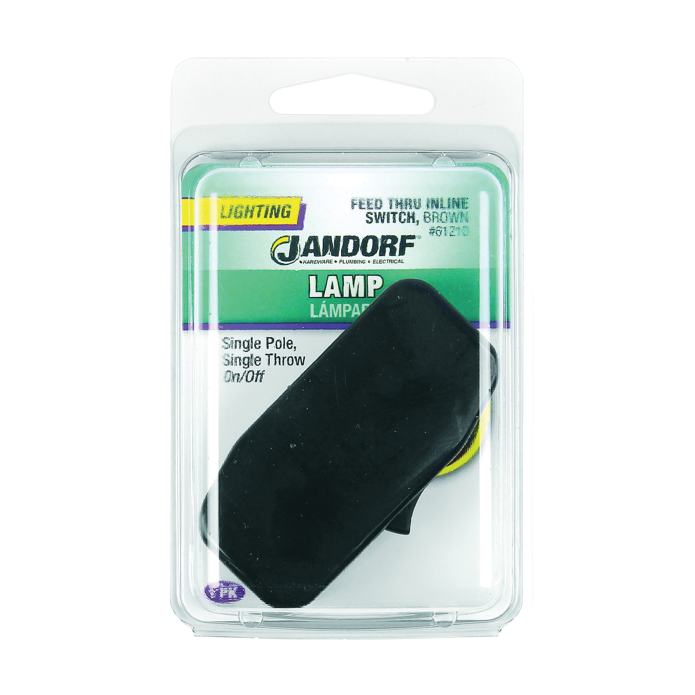 61210 Switch, 3 A, 125 V, Screw Terminal, Black