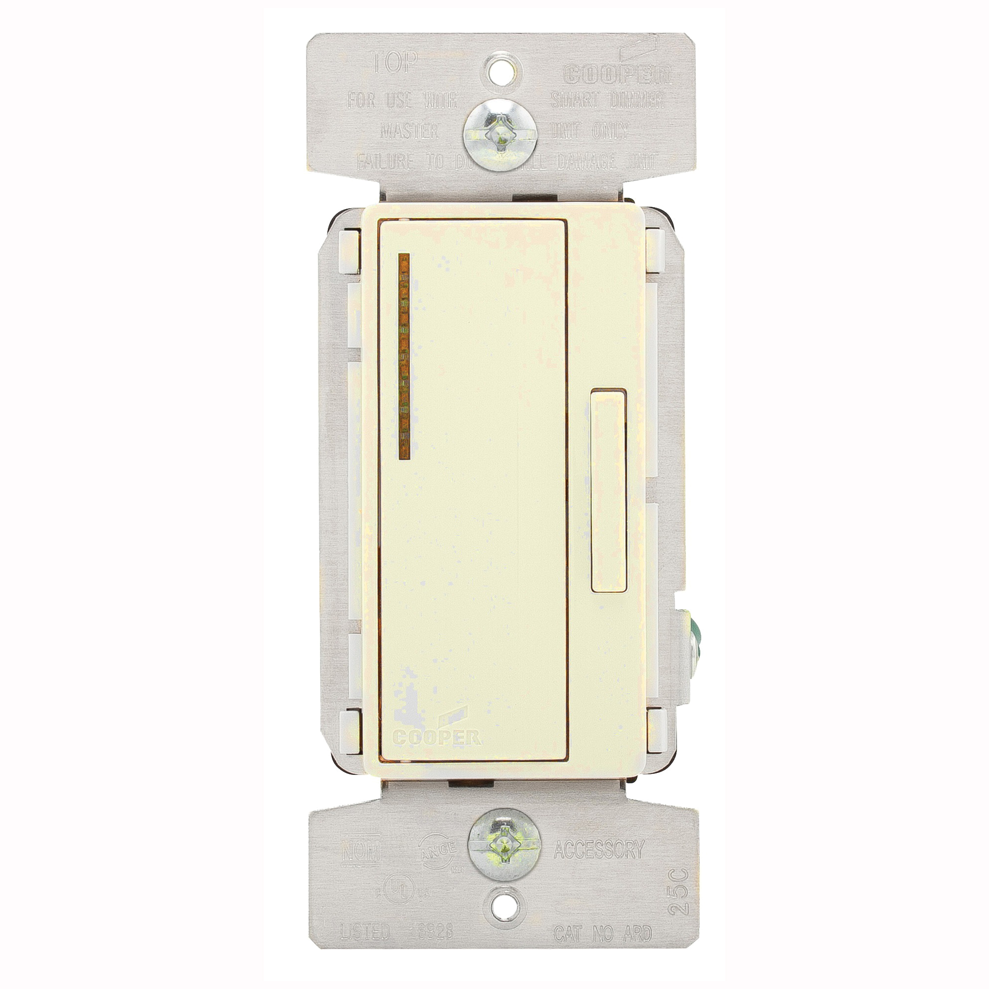 ARD-C2-K-L Preset Accessory Dimmer, 1-Pole, 120 V, 60 Hz, Ivory/Light Almond/White
