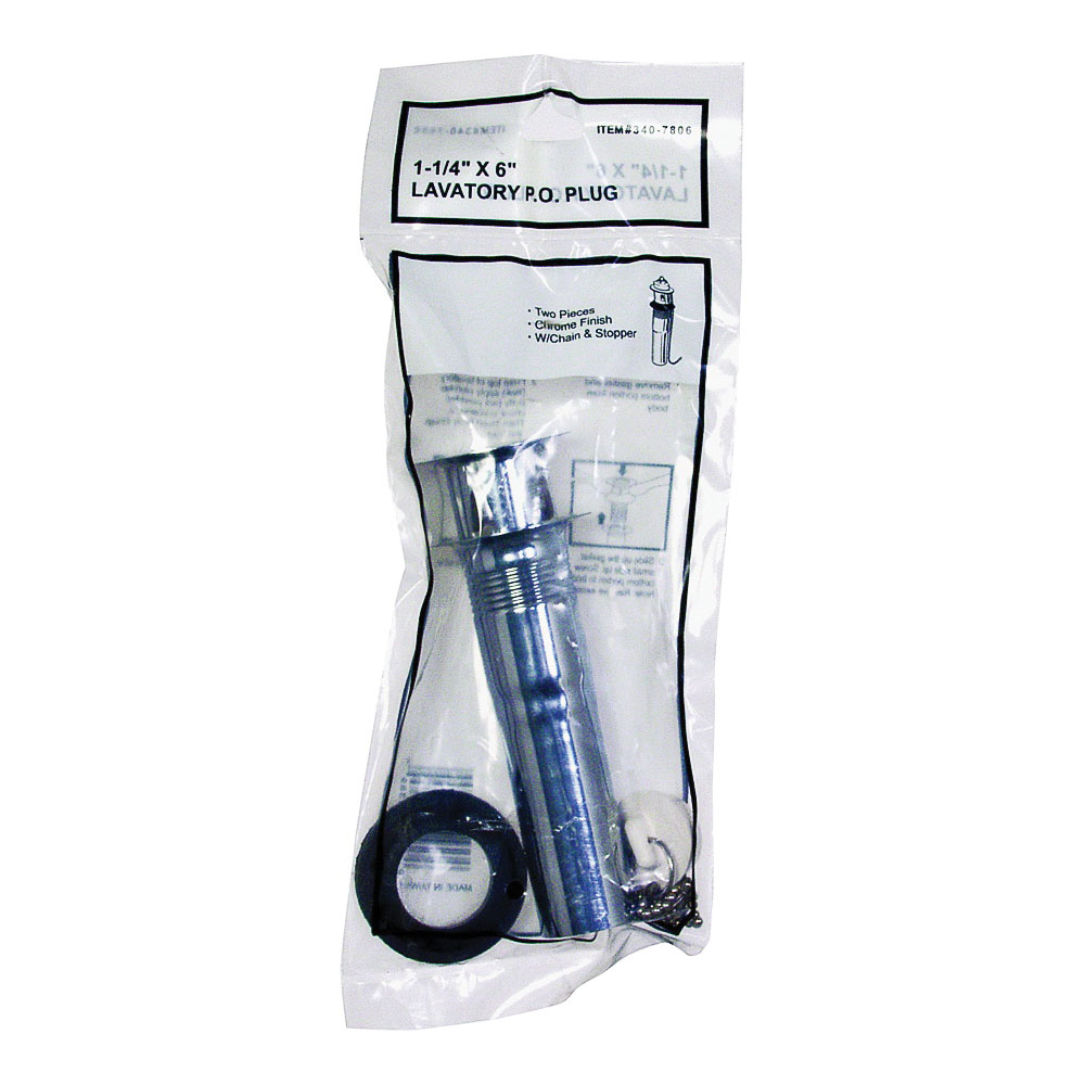 TW0916 Pull-Out Lavatory Plug, Chrome