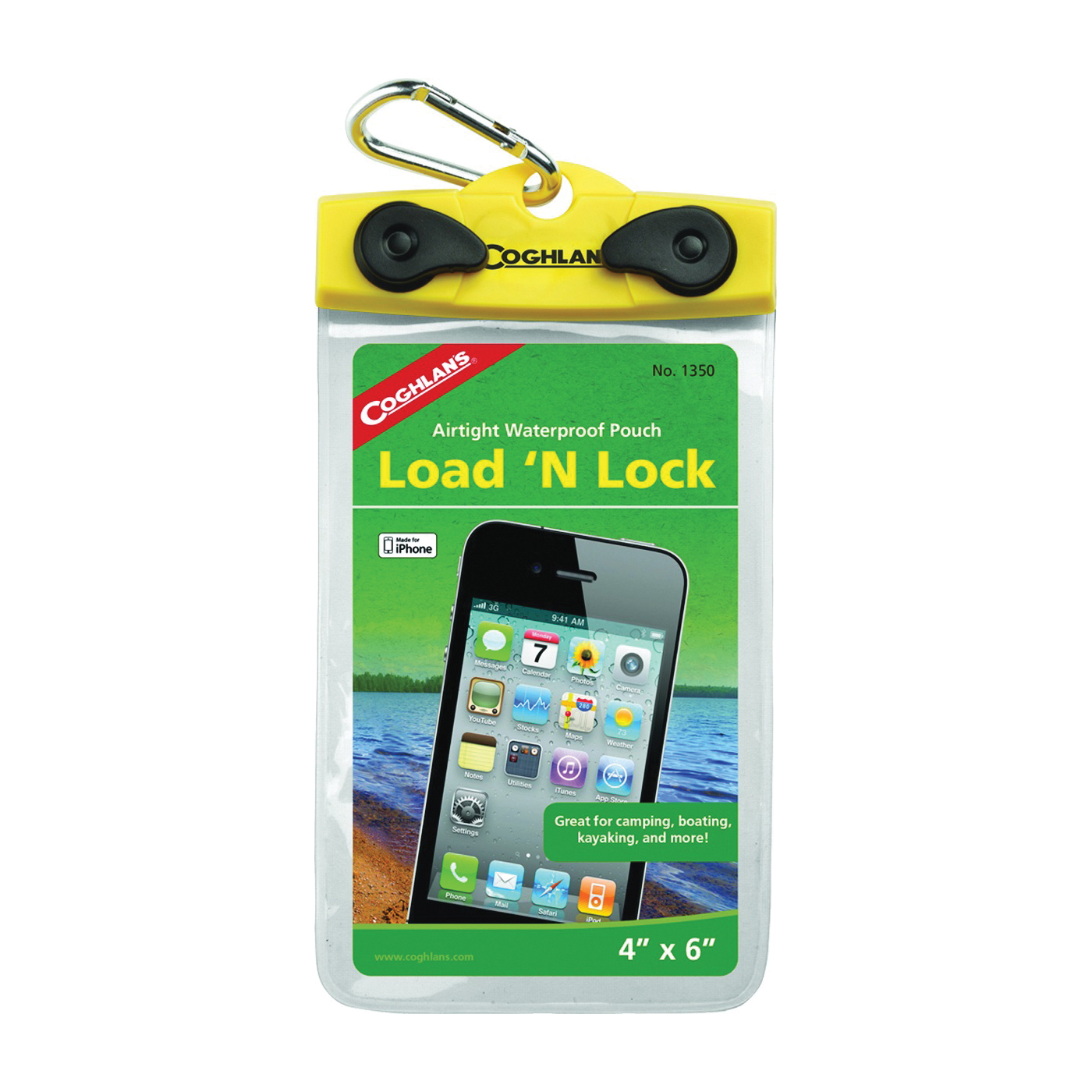 Load'N Lock 1350 Cell Phone Pouch, Plastic, Yellow