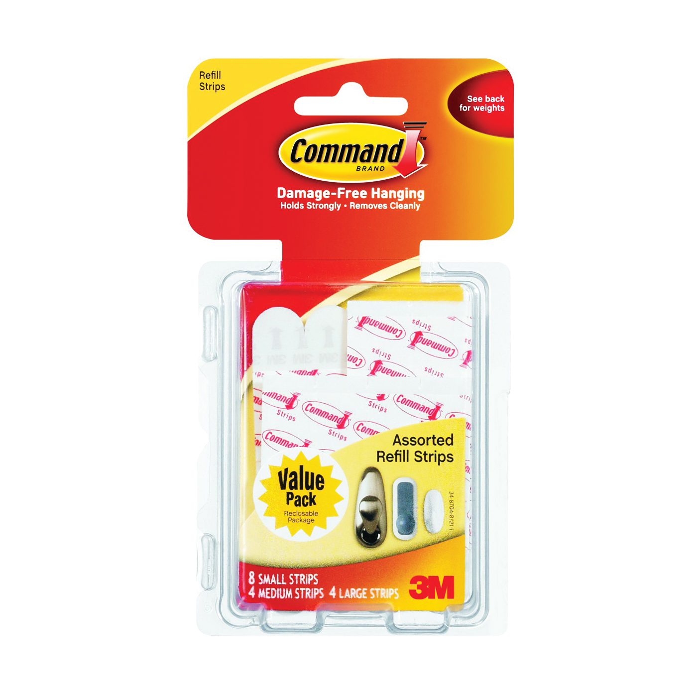 17200CL Refill Strip, Includes: (8) Small and (4) Large Strips