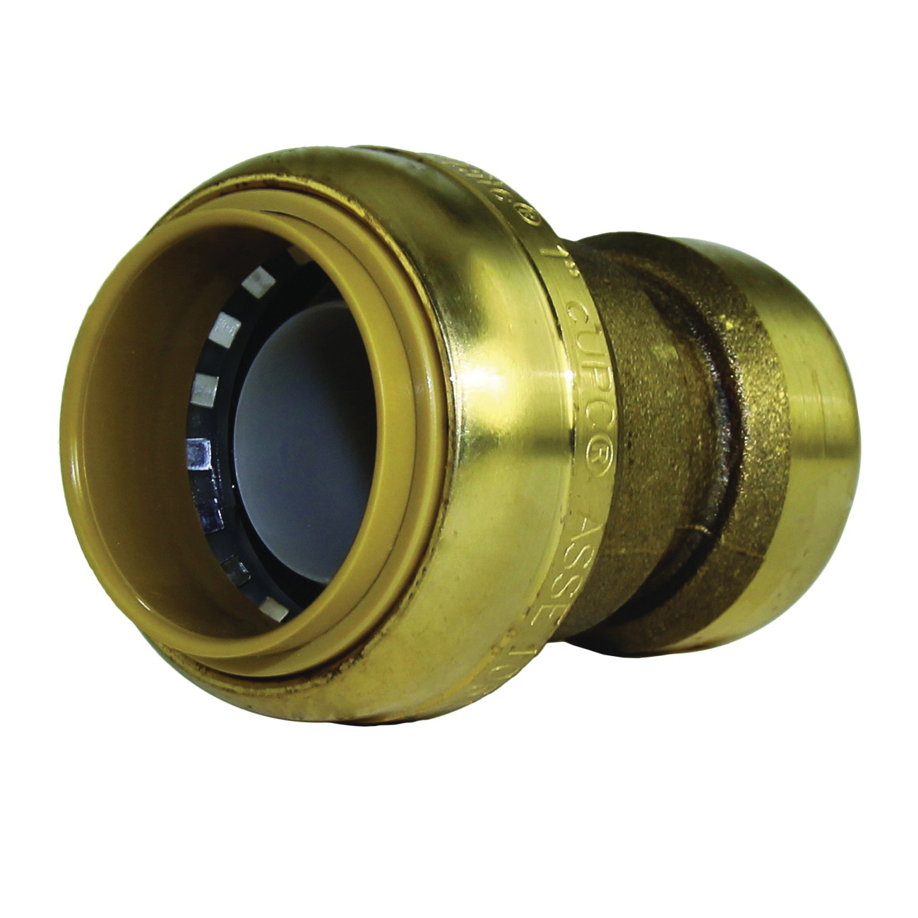 U060LFA Tube Coupling, 1 x 3/4 in, Brass, 200 psi Pressure