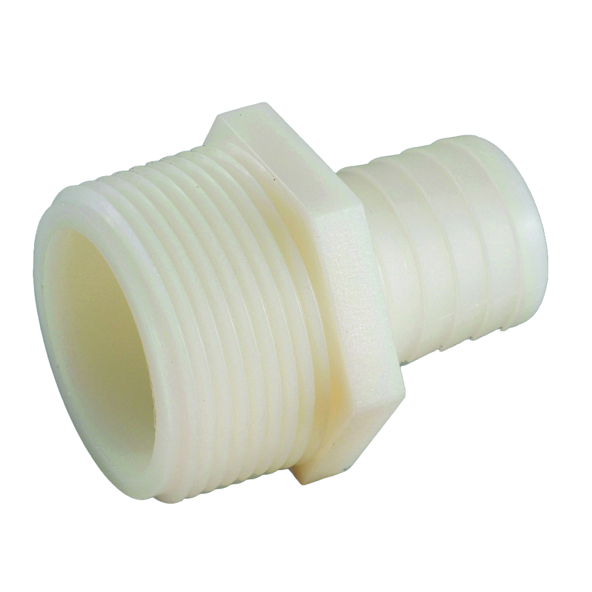 53701-0606 Hose Insert Adapter, 3/8 in, Barb x MIP, Nylon