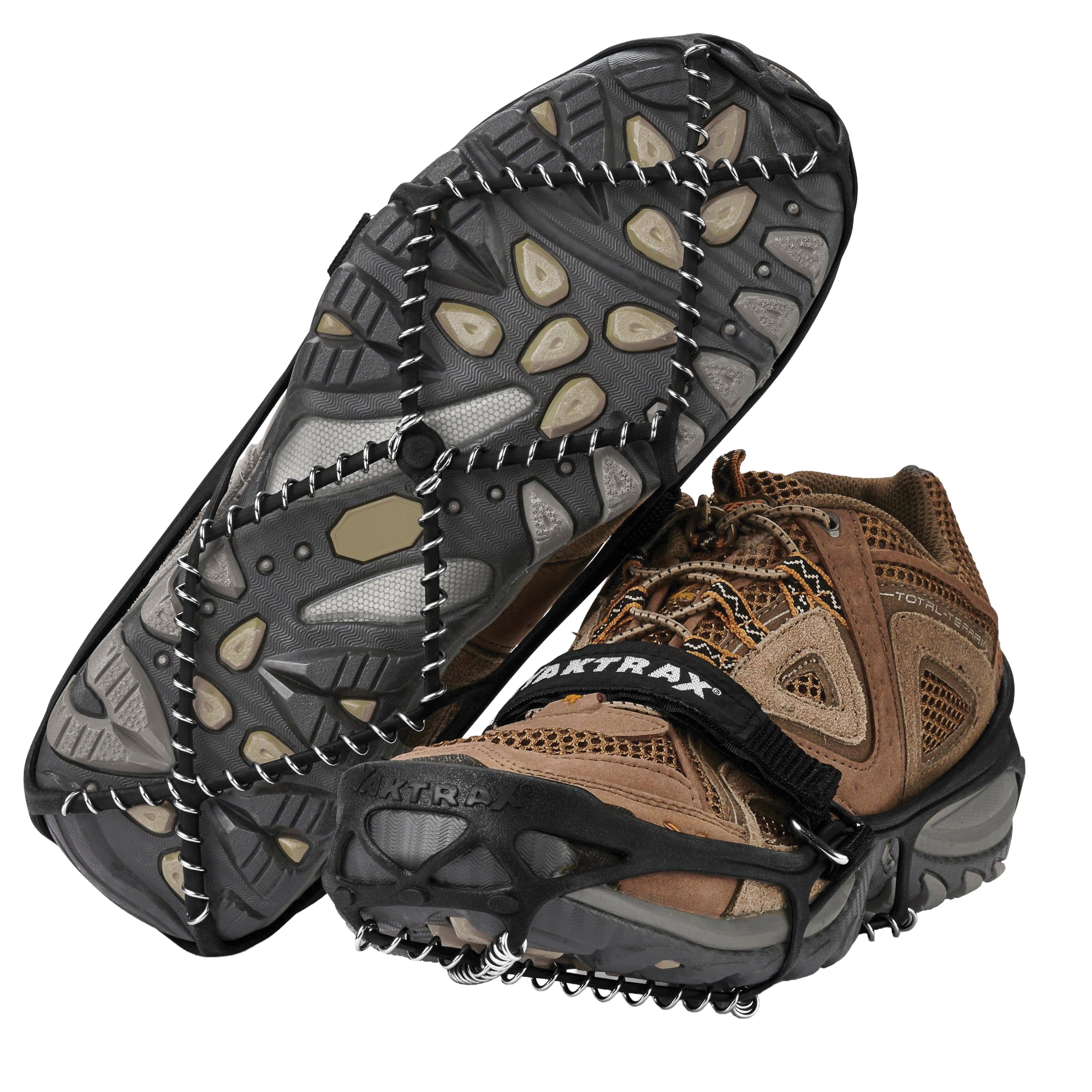 Pro Series 08609 Shoe Traction Device, Unise, S, Spikeless, Steel Traction, Black, Strap-On
