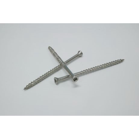 Simpson Strong-Tie S07162FB1 Deck Screw, #7 Thread, 1-5/8 in L, Coarse Thread, Square Drive, Type 17 Point, Trim Head - 4