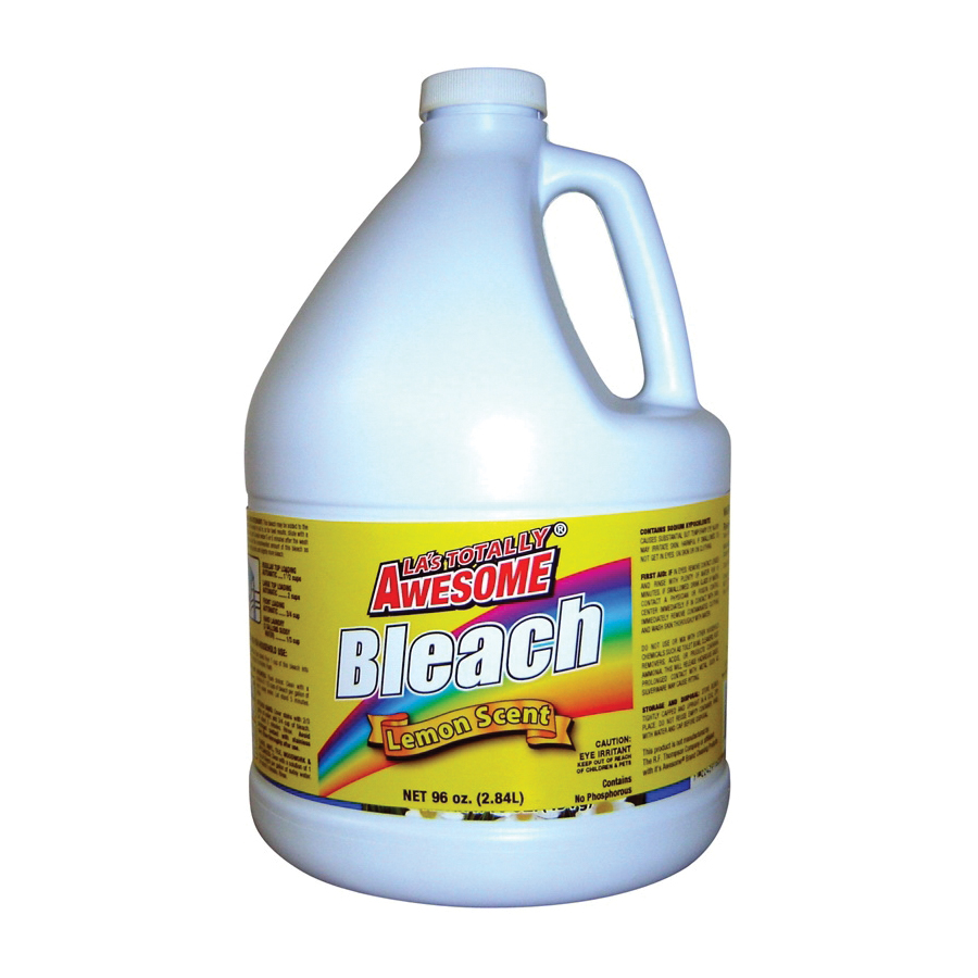 LA's TOTALLY AWESOME 32 Bleach Liquid, Lemon, 96 FL oz - 1