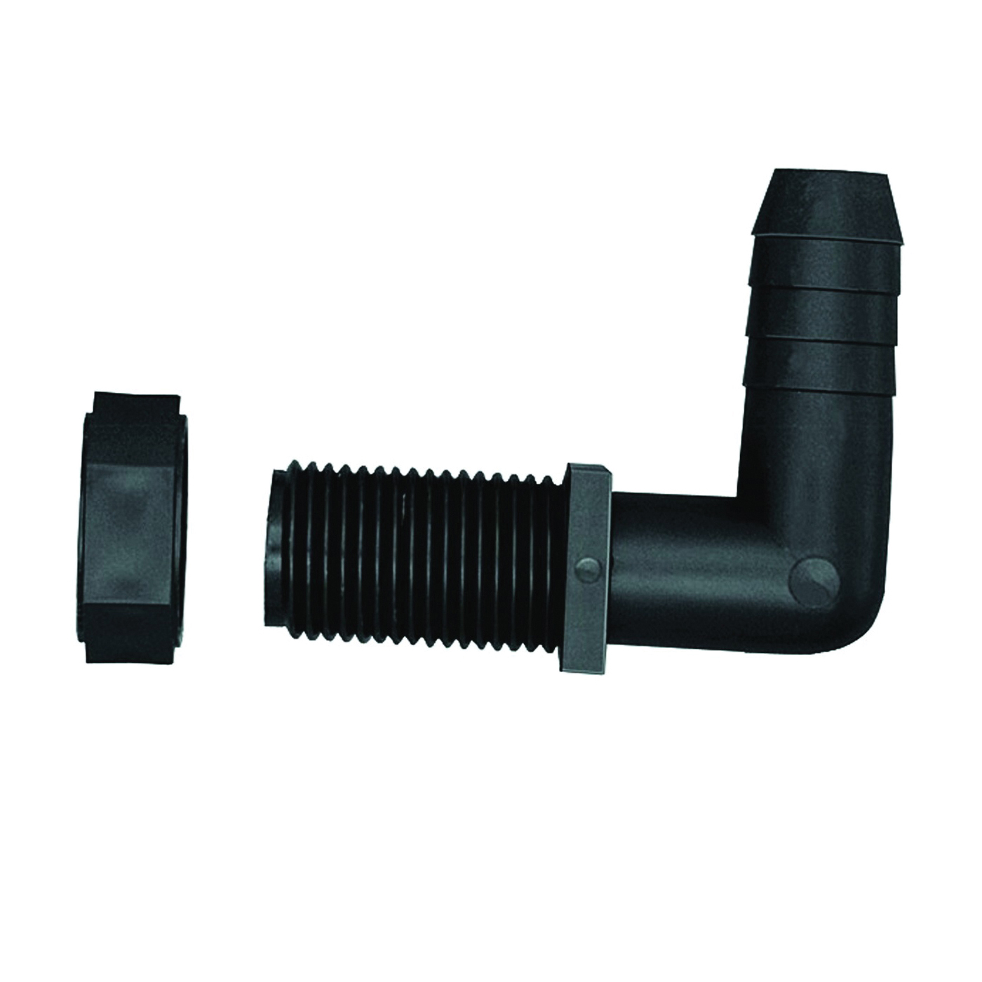 NTL 12 P 2PK Hose Elbow, Polypropylene