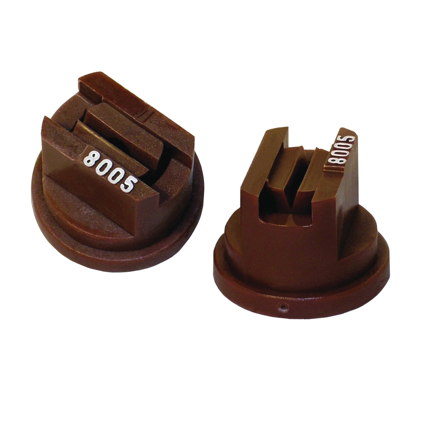 ST8005 Spray Nozzle, Standard Flat, Polyoxymethylene, Brown, For: Y8253048 Series 8 mm Cap