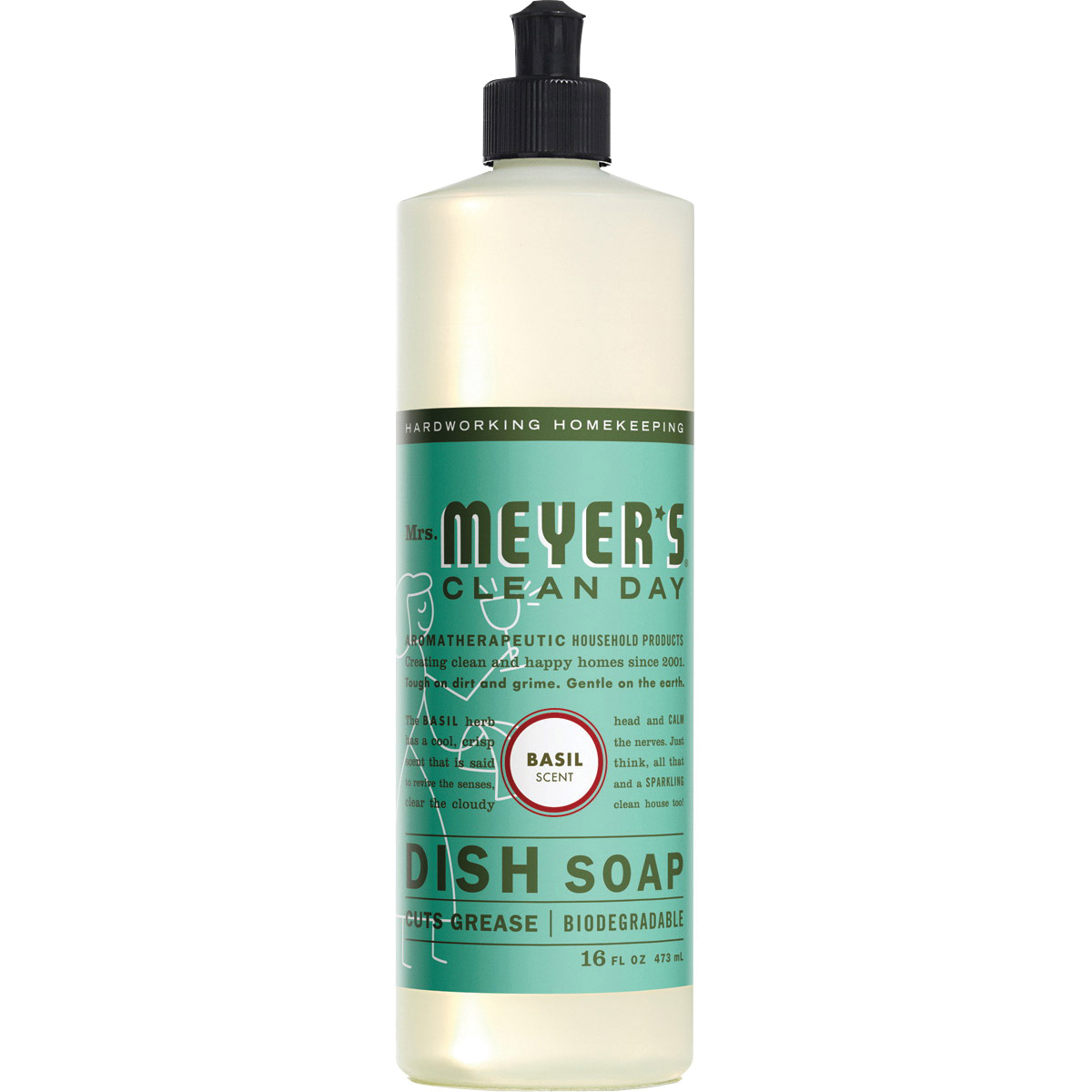 14103 Dish Soap, 16 oz, Liquid, Basil , Colorless