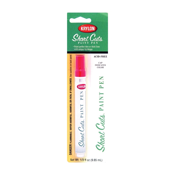 Short Cuts KSCP912 Paint Pen, Glow Orange Lead/Tip, Chisel Lead/Tip