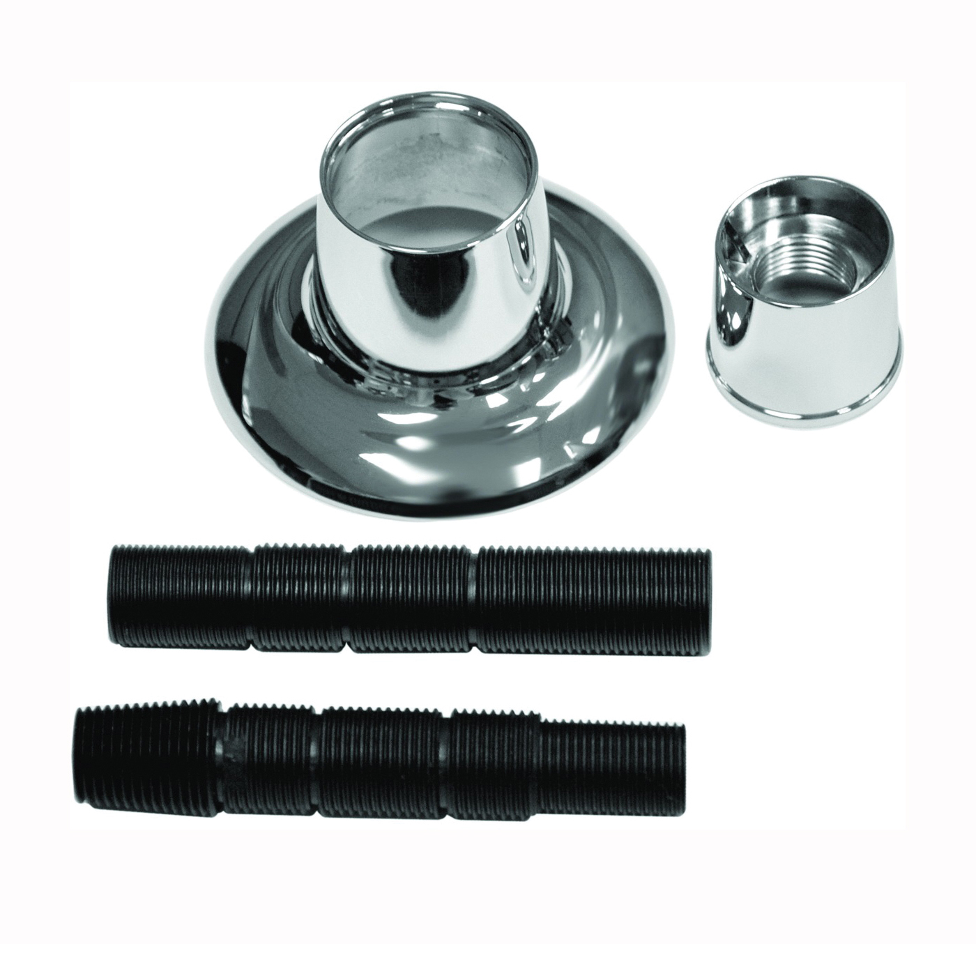 10313 Handle Flange, 1-1/8 in ID, 2-7/8 in OD, Brass/Metal/Plastic, Brushed Nickel