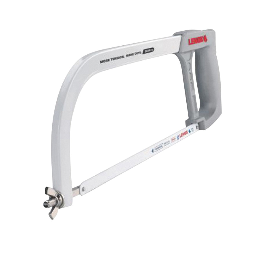 1805722 Hacksaw Frame, 12 in L Blade, 24 TPI, Ergonomic Handle, Aluminum Handle
