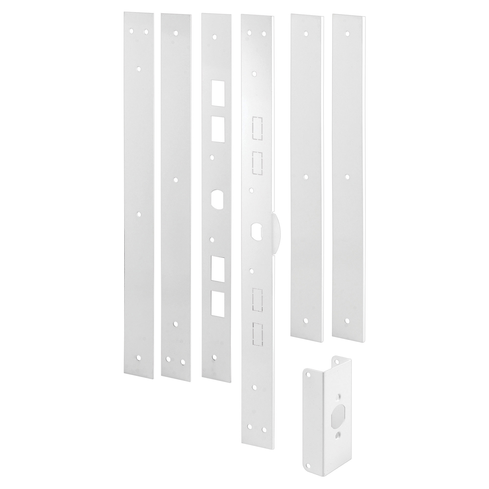 U 11026 Door Jamb Kit, 59-1/2 in L, 1-15/16 in W, 12 ga Thick, Steel, Powder-Coated
