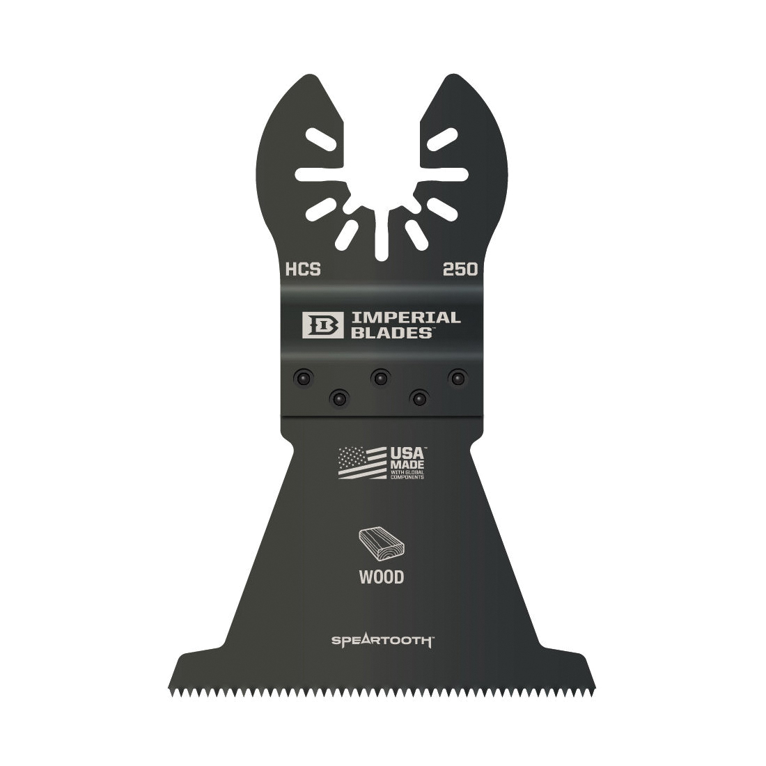 IBOA250-1 Oscillating Blade, 2-1/2 in W, One-Size, 12 TPI, HCS, 1/PK