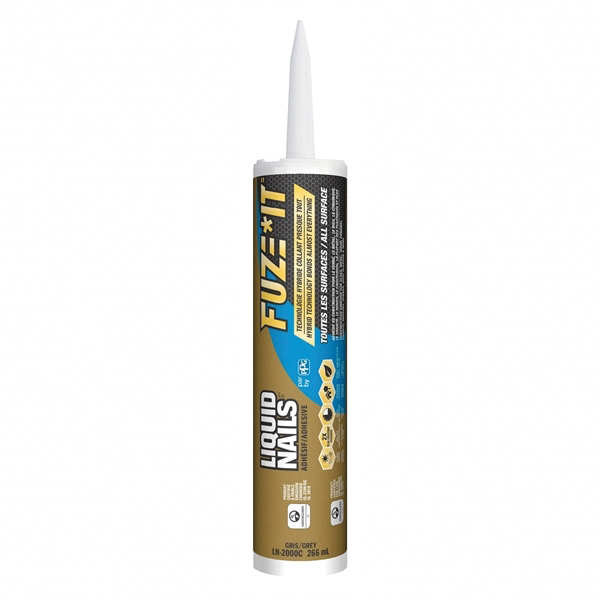 FUZE IT LN-2000 Construction Adhesive, Gray, 9 oz Cartridge