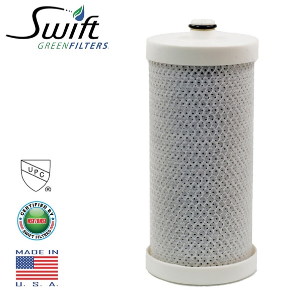 SGF-WFCB/F1 Refrigerator Water Filter, 0.5 gpm, Coconut Shell Carbon Block Filter Media